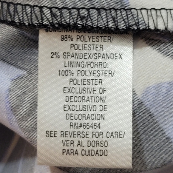 Sandra Darren Women's blue/white/black printed dress size 10 - Picture 5 of 7